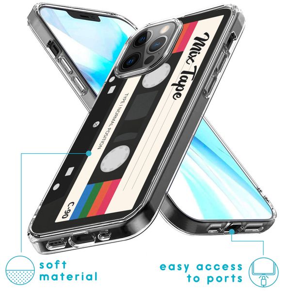 iMoshion Design hoesje iPhone 12 (Pro) - Cassette