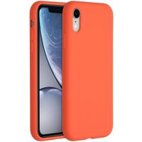 Accezz Liquid Silicone Backcover iPhone Xr - Nectarine