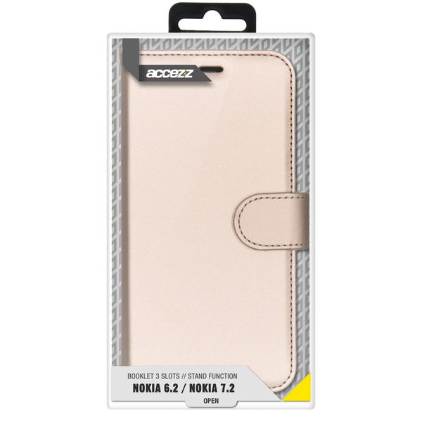 Accezz Wallet Softcase Bookcase Nokia 6.2 / Nokia 7.2 - Goud