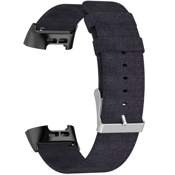 iMoshion Nylon bandje Fitbit Charge 3 / 4 - Zwart