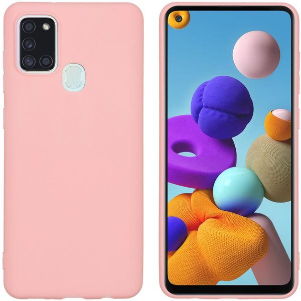 iMoshion Color Backcover Samsung Galaxy A21s - Roze