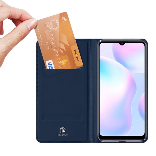 Dux Ducis Slim Softcase Bookcase Xiaomi Redmi 9A - Donkerblauw