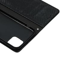 Slangenprint Bookcase iPhone 11 Pro - Zwart