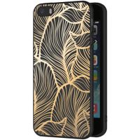 iMoshion Design hoesje iPhone 5 / 5s / SE - Bladeren / Zwart