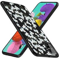 iMoshion Design hoesje Samsung Galaxy A51 - Bloem - Wit / Zwart