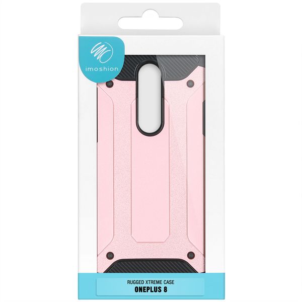 iMoshion Rugged Xtreme Backcover OnePlus 8 - Rosé Goud