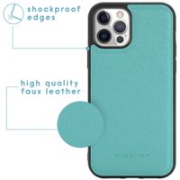 iMoshion Luxe Portemonnee iPhone 12 (Pro) - Turquoise