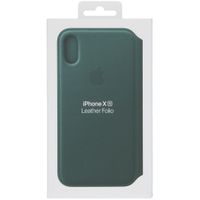 Apple Leather Folio Bookcase iPhone X / Xs - Forest Green