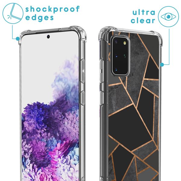 iMoshion Design hoesje met koord Samsung Galaxy S20 Plus - Grafisch Koper - Zwart