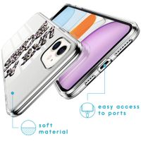 iMoshion Design hoesje iPhone 11 - Like A Boss - Paars / Zwart