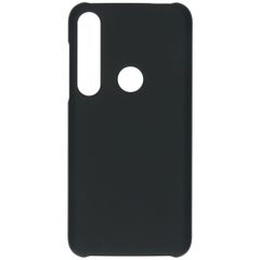 Effen Backcover Motorola Moto G8 Plus - Zwart