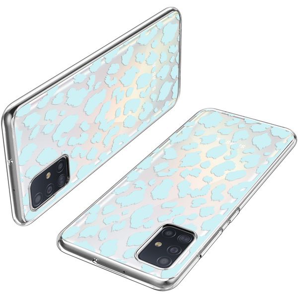 iMoshion Design hoesje Samsung Galaxy A51 - Luipaard - Blauw