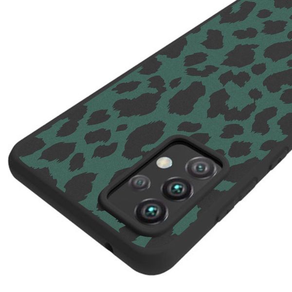 iMoshion Design hoesje Samsung Galaxy A52(s) (5G/4G) - Luipaard - Groen /Zwart