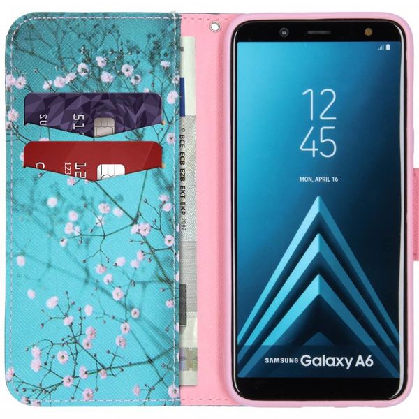 Design Softcase Bookcase Samsung Galaxy A6 (2018)