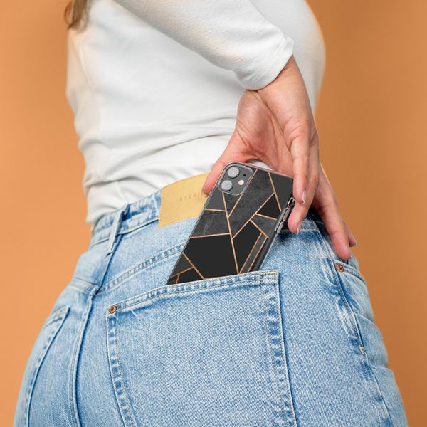 iMoshion Design hoesje iPhone Xr - Grafisch Koper / Zwart