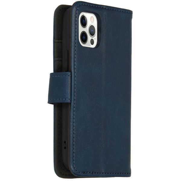 iMoshion Luxe Bookcase iPhone 12 (Pro) - Donkerblauw