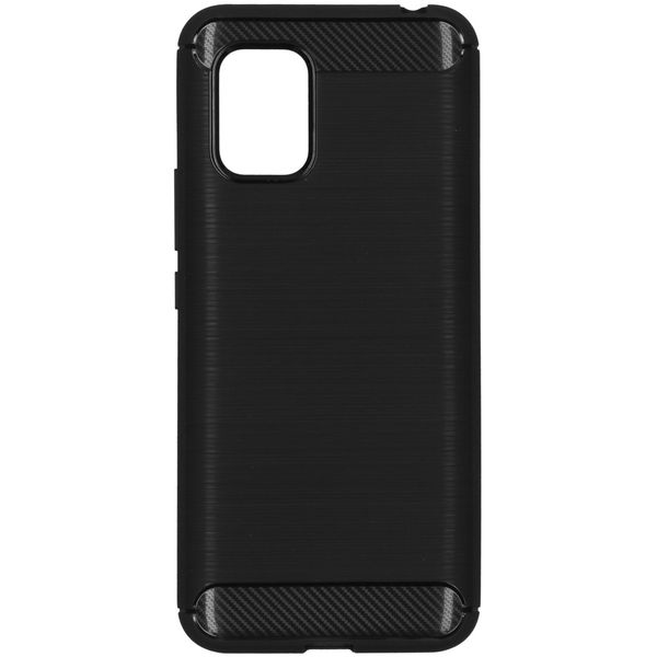 Brushed Backcover Xiaomi Mi 10 Lite - Zwart