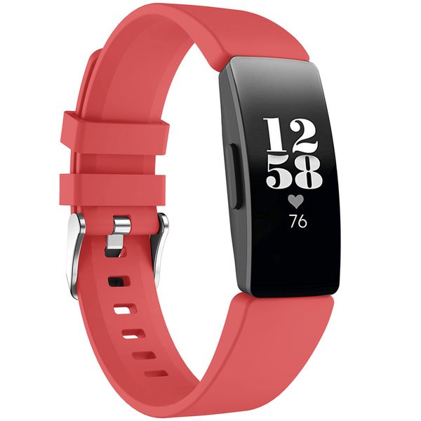 iMoshion Siliconen bandje Fitbit Inspire - Rood