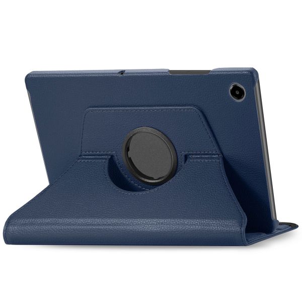 iMoshion 360° draaibare Bookcase Samsung Galaxy Tab A8 - Donkerblauw