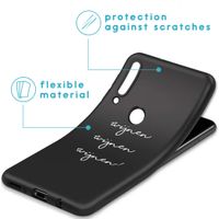 iMoshion Design hoesje Huawei P30 Lite - Wijnen Wijnen Wijnen - Zwart