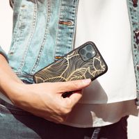 iMoshion Design hoesje iPhone 6 / 6s - Bladeren / Zwart