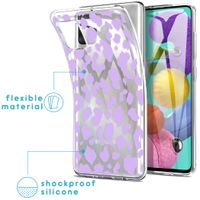 iMoshion Design hoesje Samsung Galaxy A51 - Luipaard - Paars