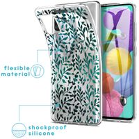 iMoshion Design hoesje Samsung Galaxy A51 - Bladeren - Groen