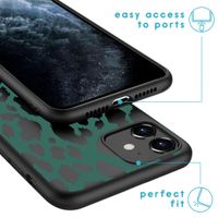 iMoshion Design hoesje iPhone 11 - Luipaard - Groen / Zwart