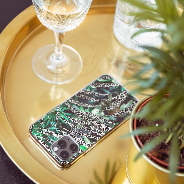 iMoshion Design hoesje Galaxy A40 - Jungle - Wit / Zwart / Groen