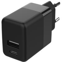 Accezz Wall Charger Samsung Galaxy A12 - Oplader - USB-C en USB aansluiting - Power Delivery - 20 Watt - Zwart