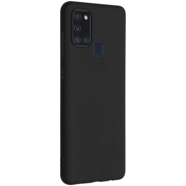 iMoshion Color Backcover Samsung Galaxy A21s - Zwart