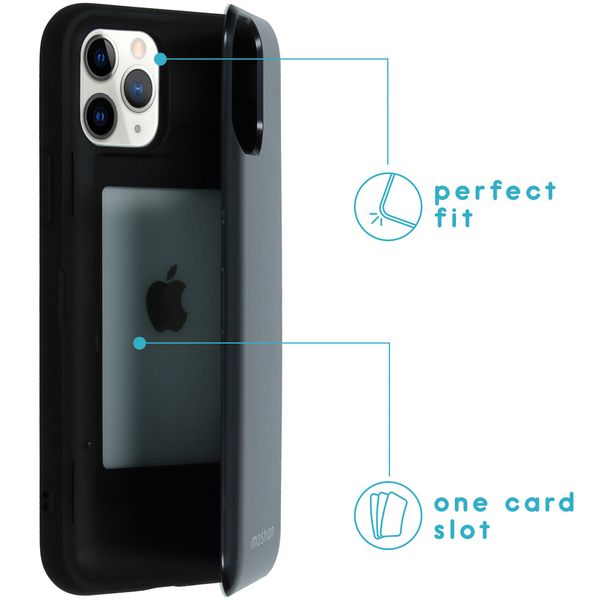 iMoshion Backcover met pashouder iPhone 11 Pro - Zwart