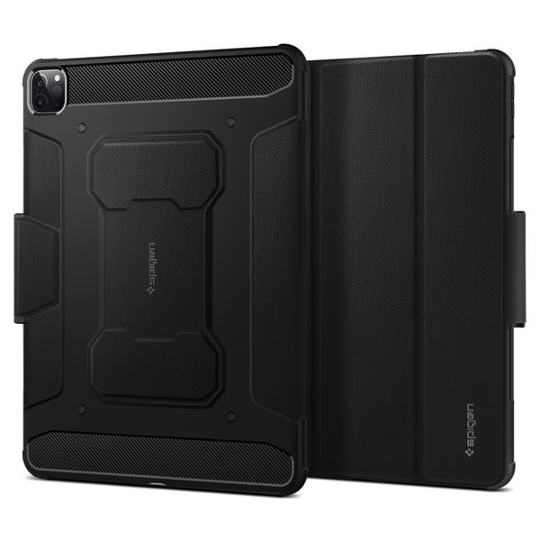 Spigen Rugged Armor Pro Bookcase iPad Pro 12.9 (2021 / 2022) - Zwart