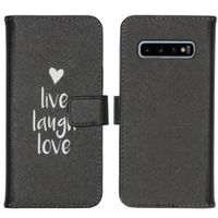 iMoshion Design Softcase Bookcase Galaxy S10 - Live Laugh Love