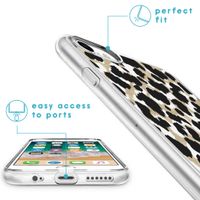 iMoshion Design hoesje iPhone SE (2022 / 2020) / 8 / 7 / 6s - Luipaard / Zwart