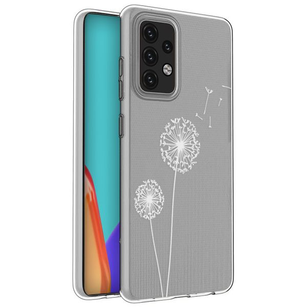 iMoshion Design hoesje Samsung Galaxy A52(s) (5G/4G) - Paardenbloem - Wit