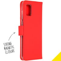 Accezz Wallet Softcase Bookcase Samsung Galaxy A31 - Rood