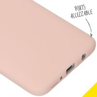 Accezz Liquid Silicone Backcover Samsung Galaxy A70 - Roze