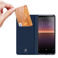 Dux Ducis Slim Softcase Bookcase Sony Xperia 10 II - Donkerblauw