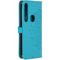 Mandala Bookcase Motorola Moto G8 Plus - Turquoise