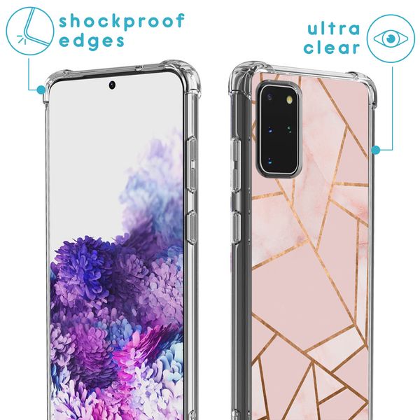 iMoshion Design hoesje met koord Samsung Galaxy S20 Plus - Grafisch Koper - Roze