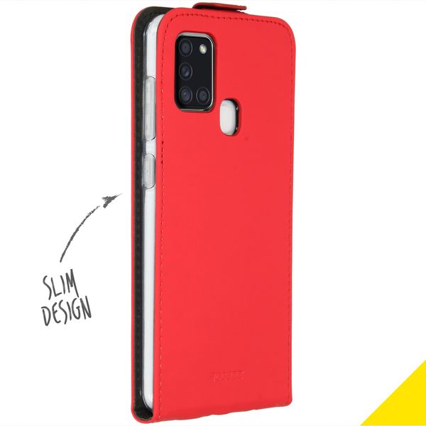 Accezz Flipcase Samsung Galaxy A21s - Rood