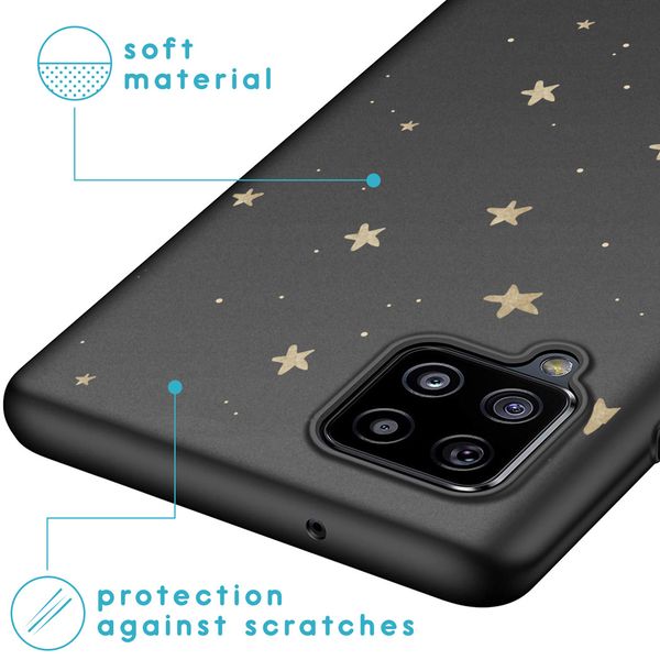 iMoshion Design hoesje Samsung Galaxy A42 - Sterren / Zwart