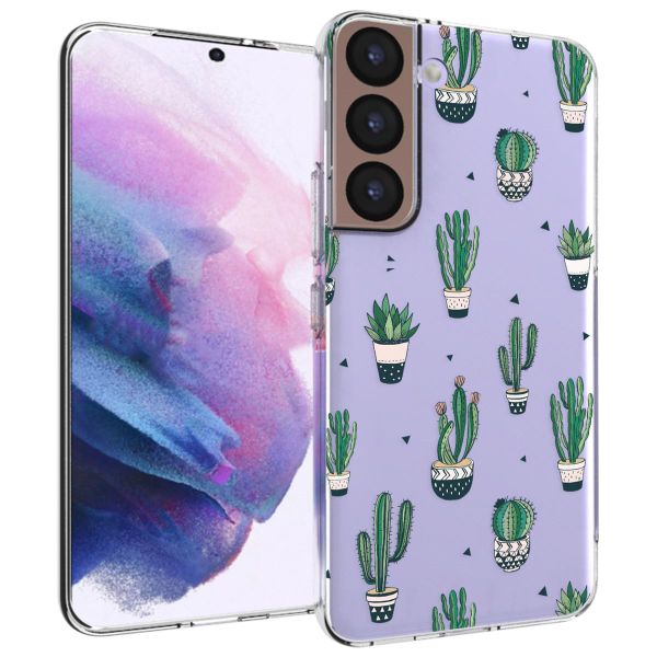 iMoshion Design hoesje Samsung Galaxy S22 - Cactus - Groen