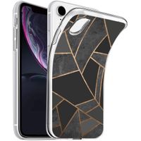 iMoshion Design hoesje iPhone Xr - Grafisch Koper / Zwart