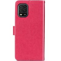 Klavertje Bloemen Bookcase Xiaomi Mi 10 Lite - Fuchsia