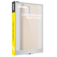 Accezz Liquid Silicone Backcover iPhone 12 (Pro) - Stone