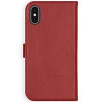 Selencia Echt Lederen Bookcase iPhone Xs - Rood