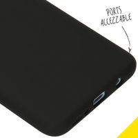 Accezz Liquid Silicone Backcover Samsung Galaxy A70 - Zwart