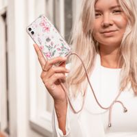 iMoshion Design hoesje met koord voor Samsung Galaxy A52(s) (5G/4G) - Bloem - Roze